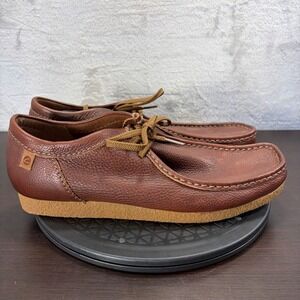 Clarks Shacre II Run Mens Tan Tumbled Leather Moccasin Shoes US 13M 26159304